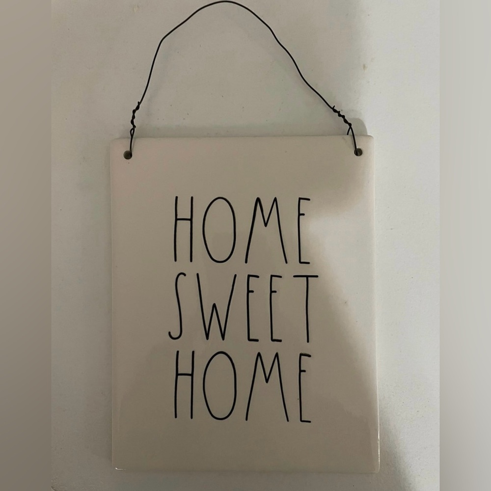 Rae Dunn Home Sweet Home Plaque Ceramic